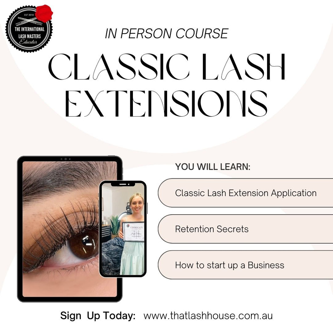 In Person Classic Lash Extension Course - Mackay QLD